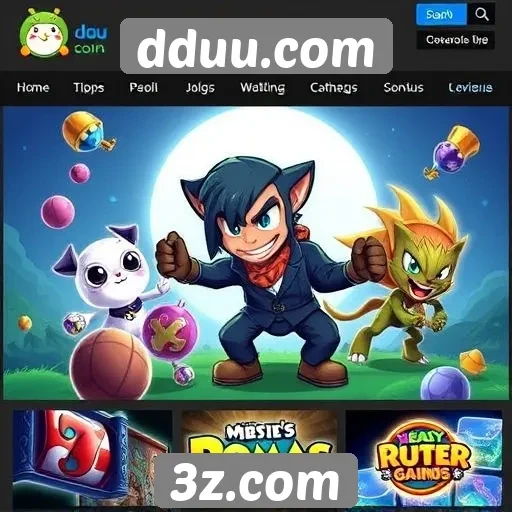 Variedade de jogos disponíveis no dduu.com
